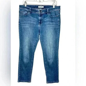 White House Black Market Blanc ankle Jean  Women's 8